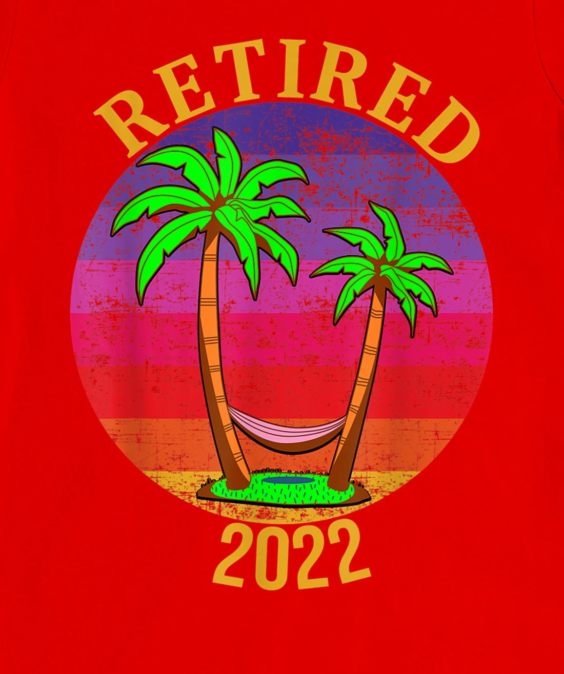 Retired 2022 Beach Palm Trees and Hammock T-Shirt, Women T-Shirt