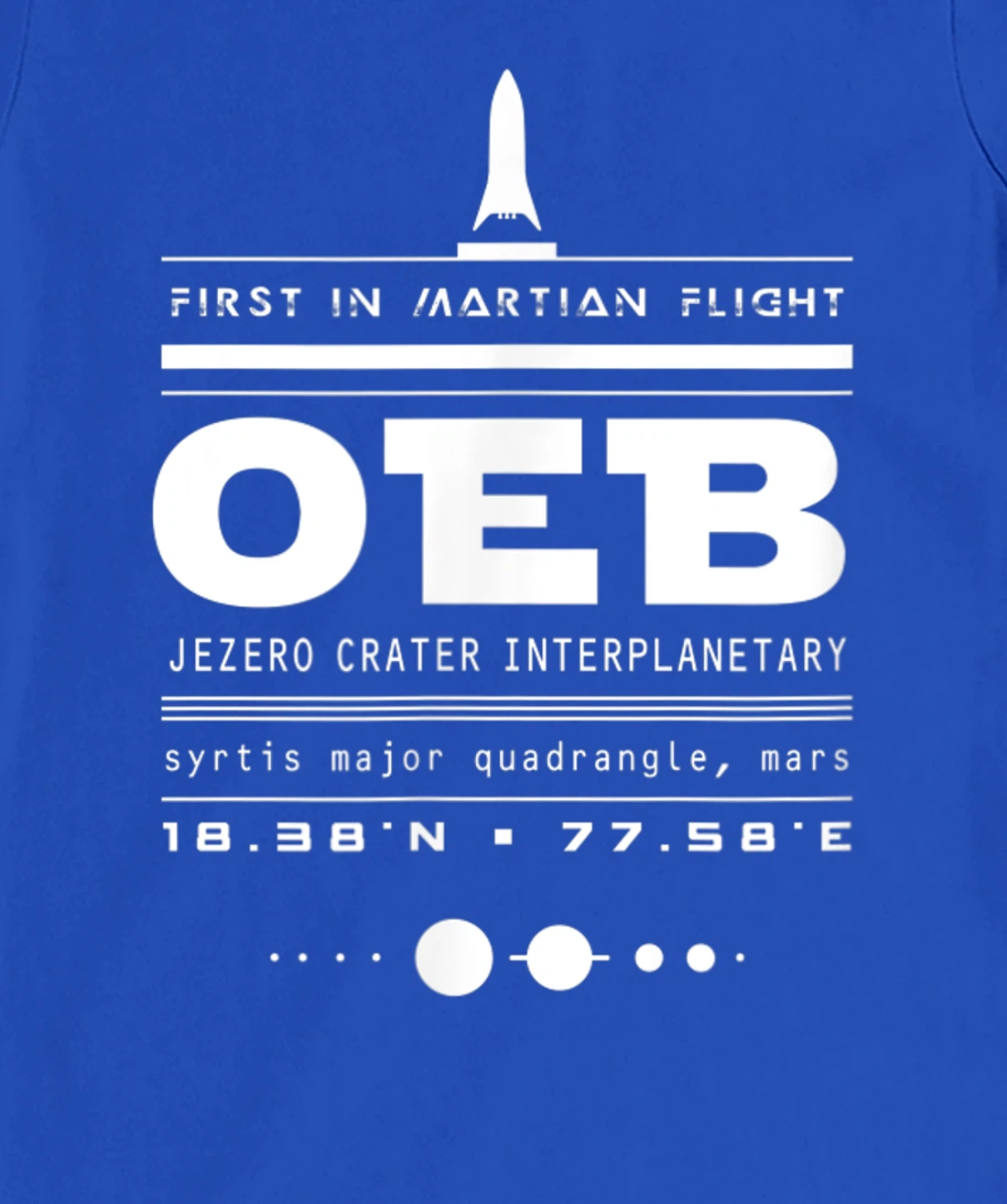 Mars Perseverance Rover Ingenuity Mini-Helicopter Rotorcraft T-Shirt, Women T-Shirt