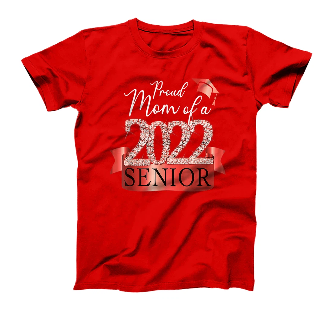 Proud 2022 Senior Mom I Elegant Red Celebration Outfit T-Shirt, Women T-Shirt