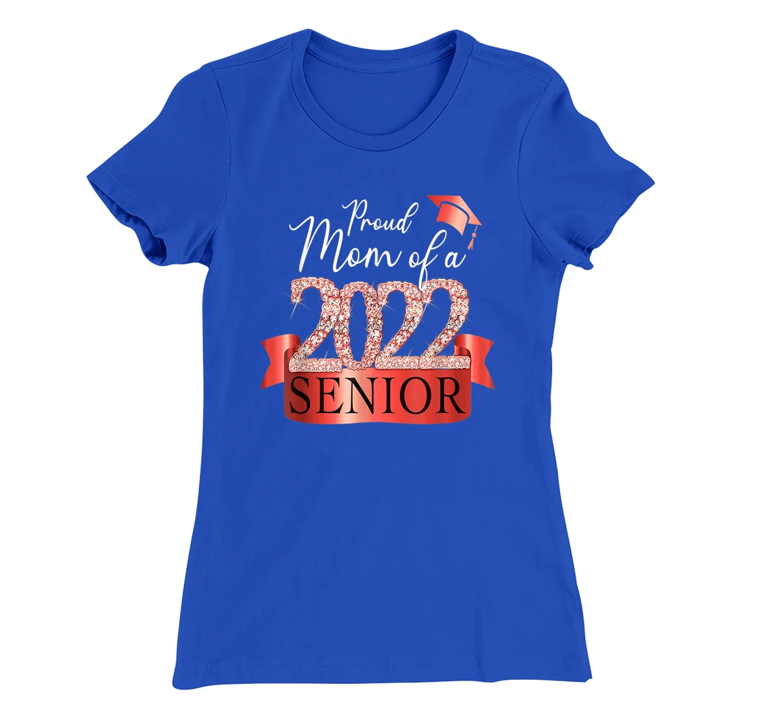 Proud 2022 Senior Mom I Elegant Red Celebration Outfit T-Shirt, Women T-Shirt