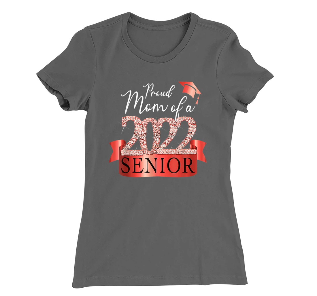 Proud 2022 Senior Mom I Elegant Red Celebration Outfit T-Shirt, Women T-Shirt