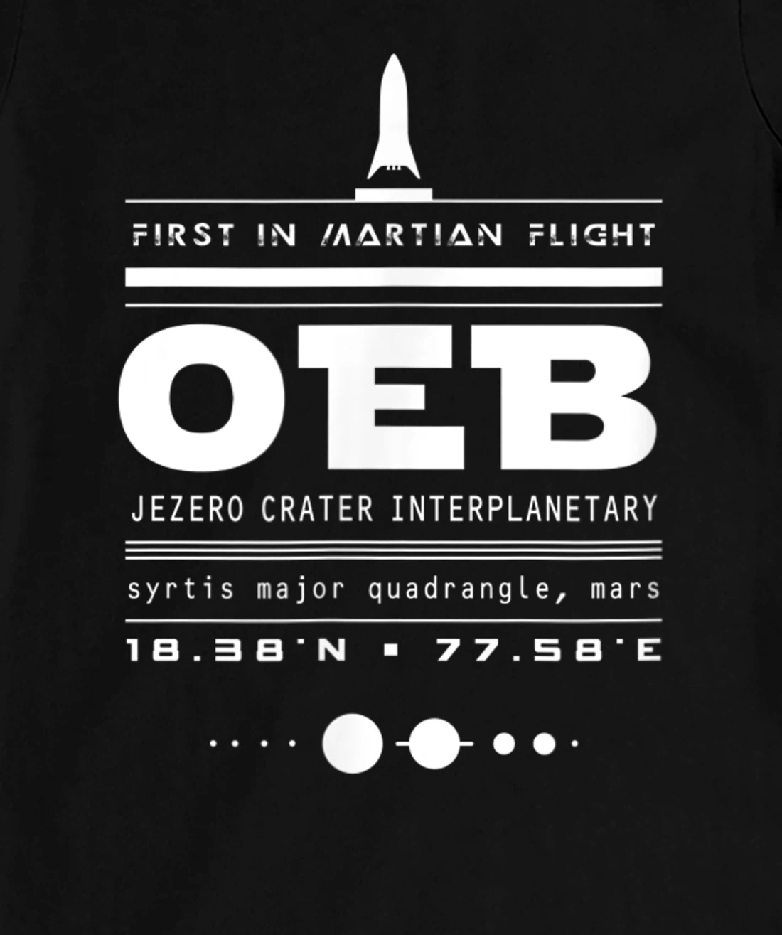 Mars Perseverance Rover Ingenuity Mini-Helicopter Rotorcraft T-Shirt, Women T-Shirt