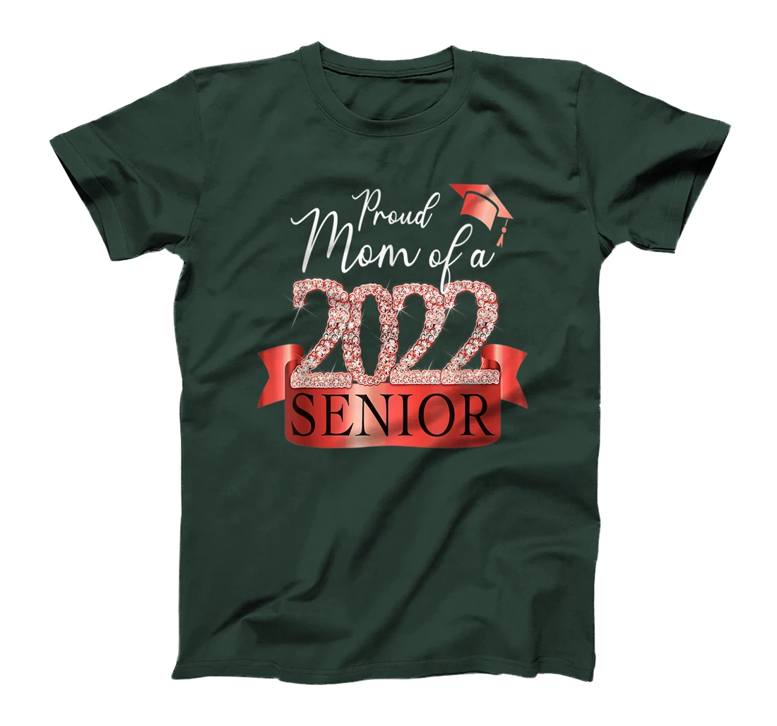 Proud 2022 Senior Mom I Elegant Red Celebration Outfit T-Shirt, Women T-Shirt