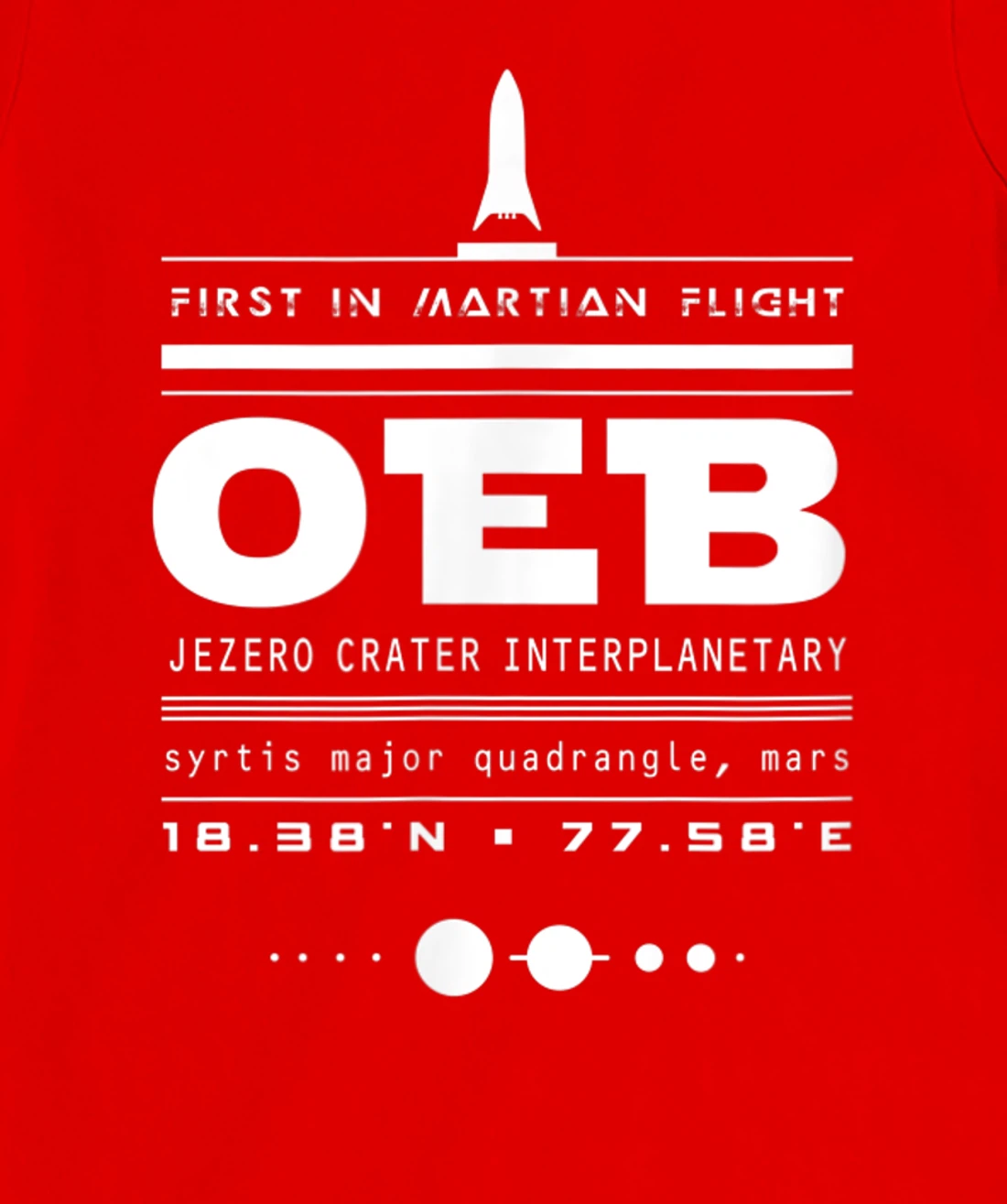 Mars Perseverance Rover Ingenuity Mini-Helicopter Rotorcraft T-Shirt, Women T-Shirt