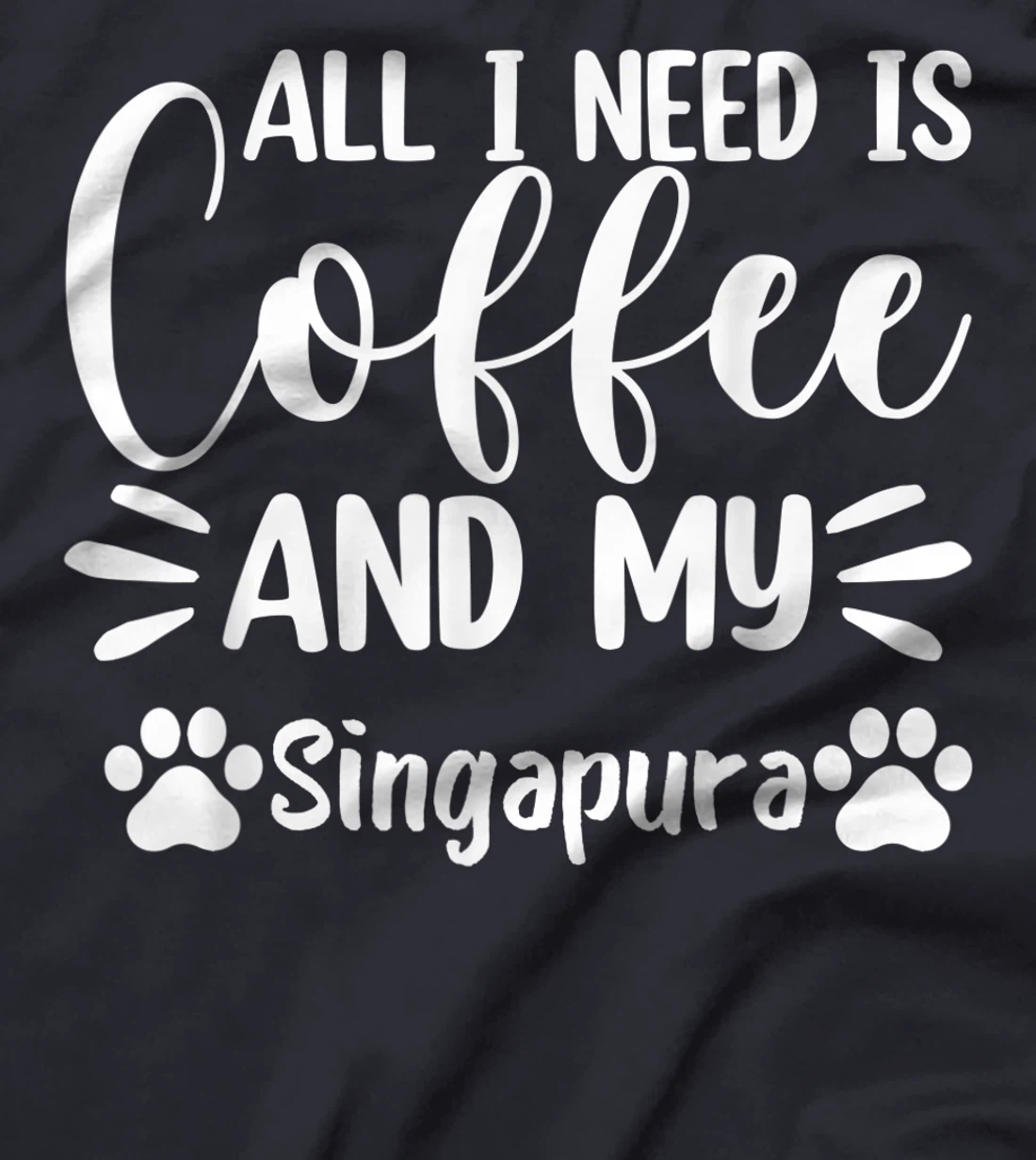 All I Need Is Coffee And My Singapura - Cat Lover T-Shirt, Women T-Shirt
