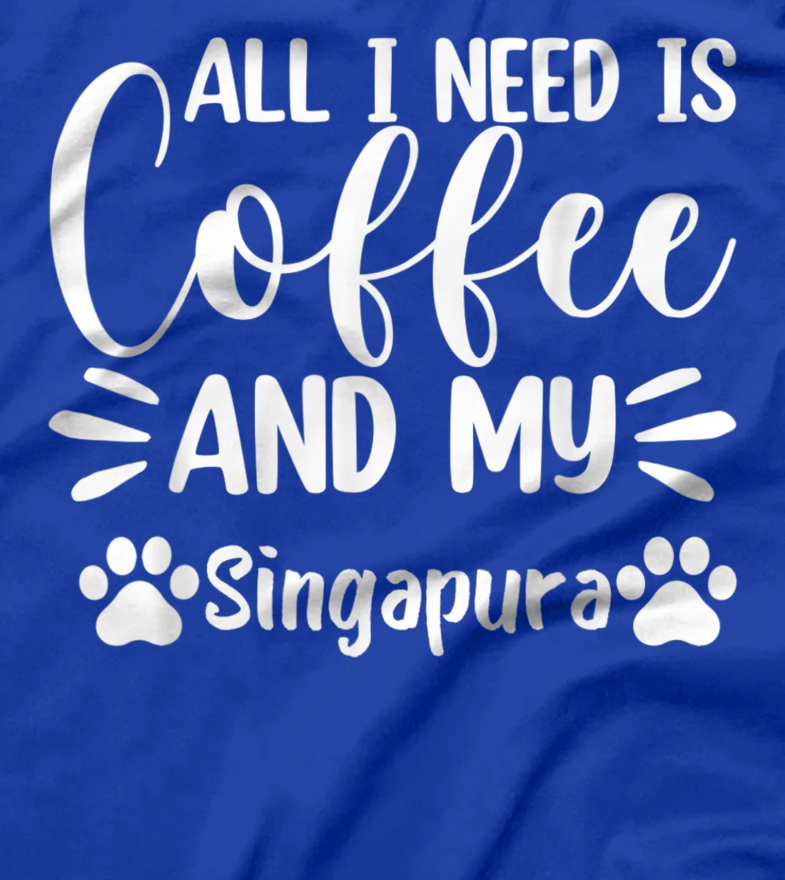 All I Need Is Coffee And My Singapura - Cat Lover T-Shirt, Women T-Shirt