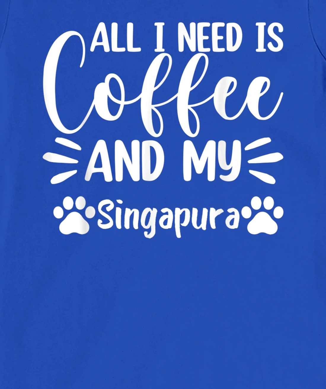 All I Need Is Coffee And My Singapura - Cat Lover T-Shirt, Women T-Shirt