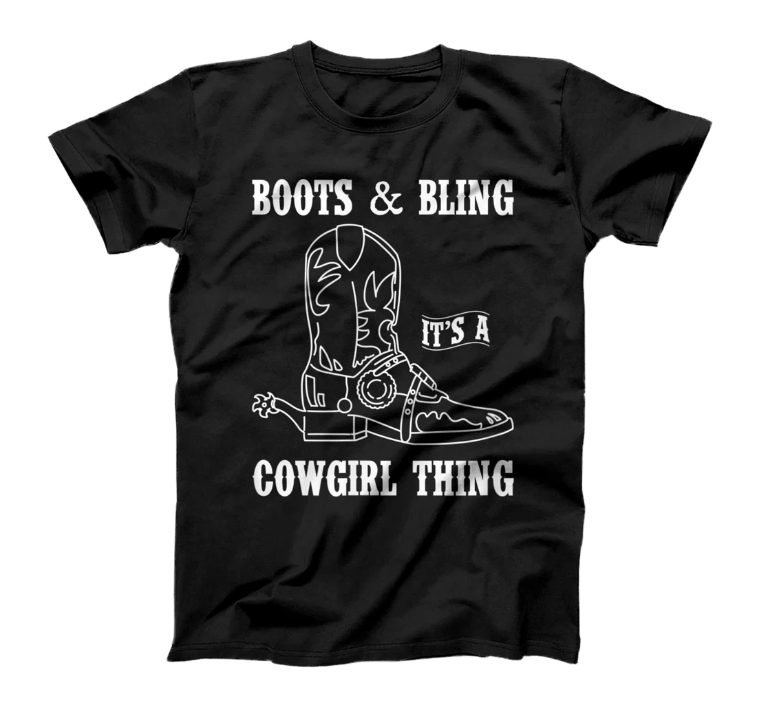 Cute Country Girl Boots Bling it's a cowgirl thing T-Shirt, Women T-Shirt