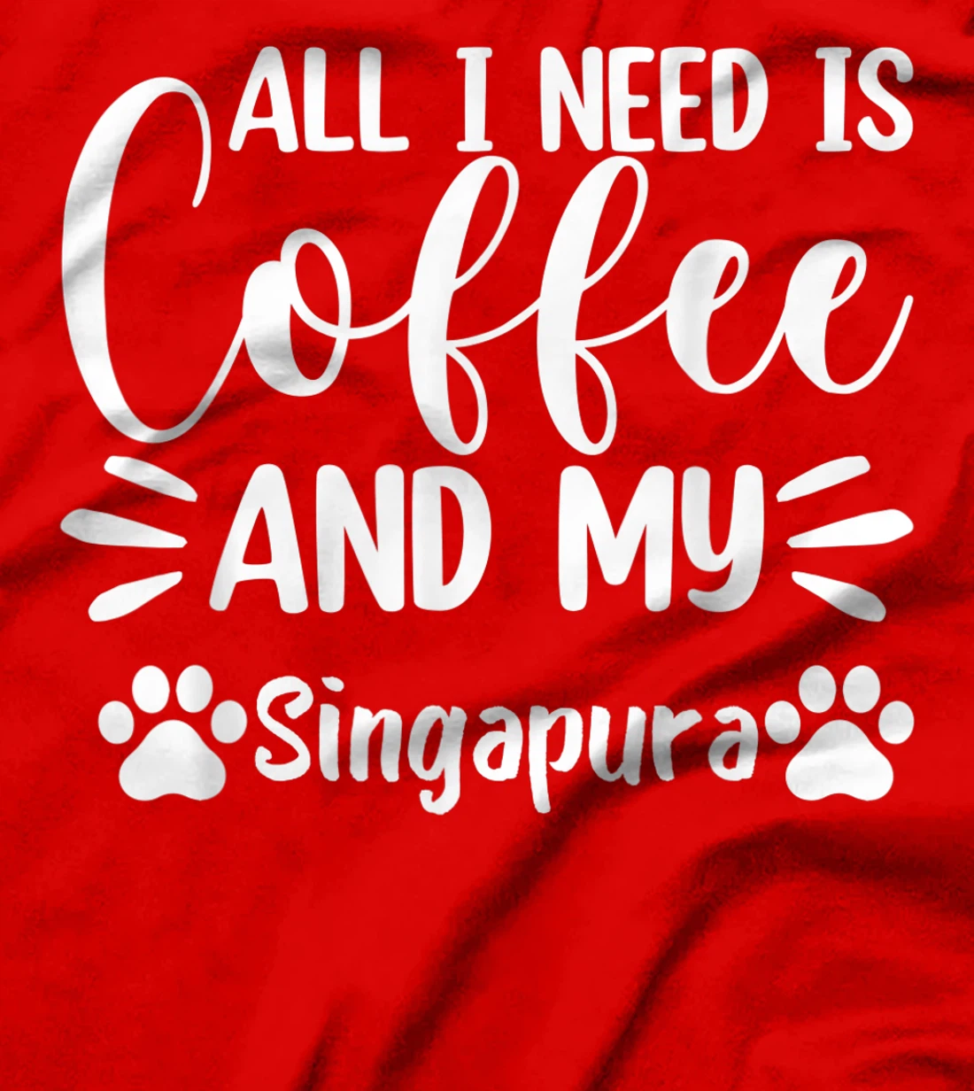All I Need Is Coffee And My Singapura - Cat Lover T-Shirt, Women T-Shirt