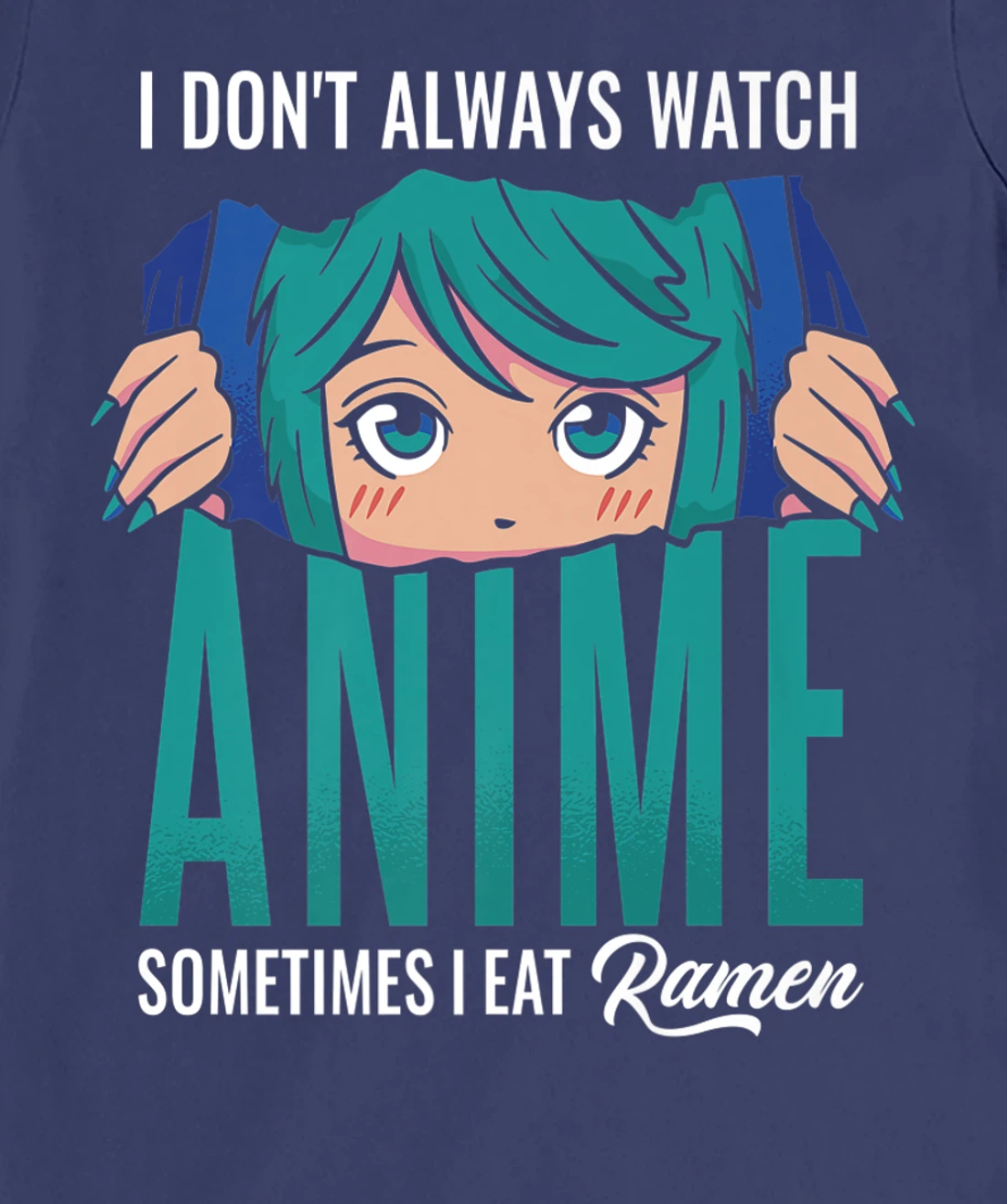 Anime Sometimes Ramen, Big Eyes, Watch Manga Cosplay Outfit T-Shirt, Women T-Shirt