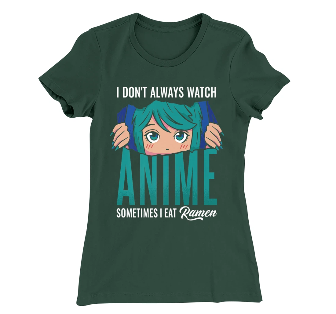 Anime Sometimes Ramen, Big Eyes, Watch Manga Cosplay Outfit T-Shirt, Women T-Shirt