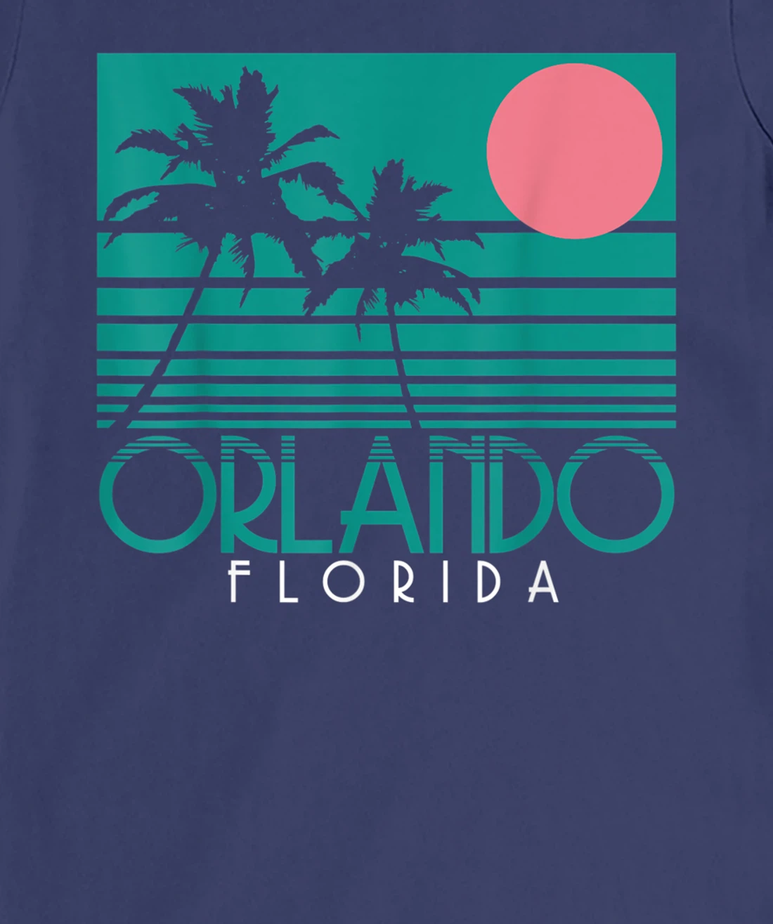 Orlando Florida FL Palm Trees Surf Vintage Retro T-Shirt, Kid T-Shirt and Women T-Shirt