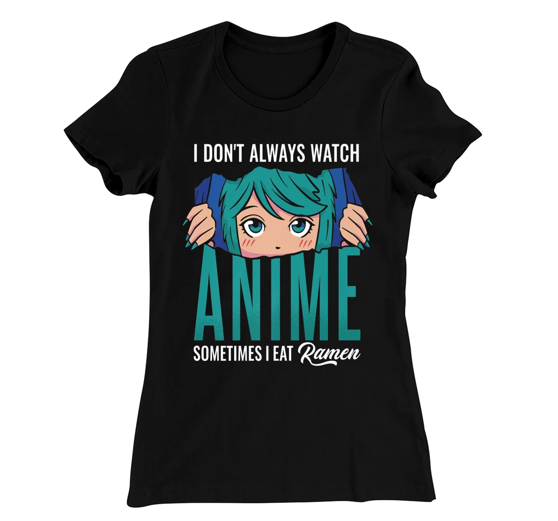 Anime Sometimes Ramen, Big Eyes, Watch Manga Cosplay Outfit T-Shirt, Women T-Shirt