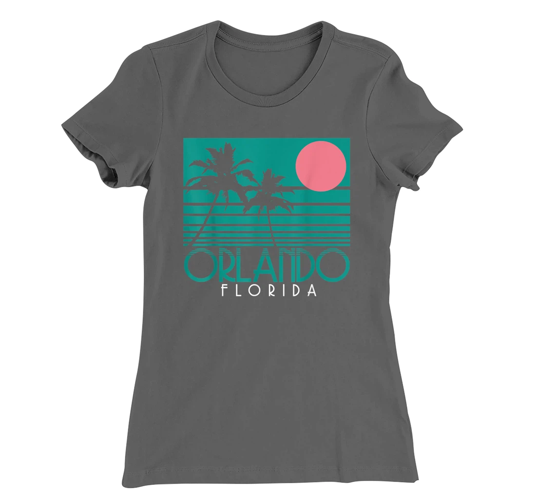 Orlando Florida FL Palm Trees Surf Vintage Retro T-Shirt, Kid T-Shirt and Women T-Shirt