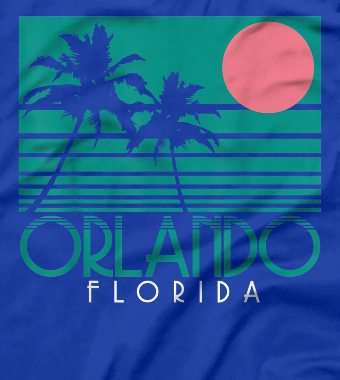 Orlando Florida FL Palm Trees Surf Vintage Retro T-Shirt, Kid T-Shirt and Women T-Shirt