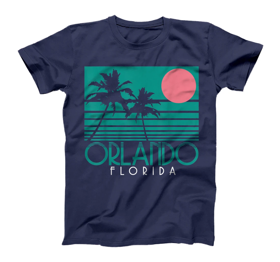 Orlando Florida FL Palm Trees Surf Vintage Retro T-Shirt, Kid T-Shirt and Women T-Shirt