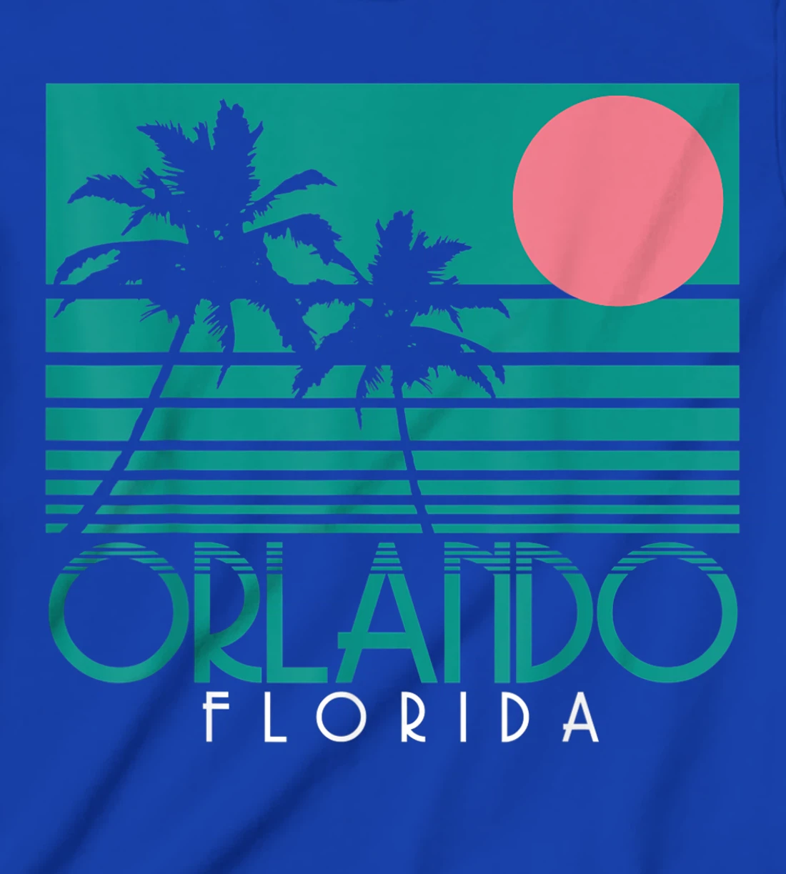 Orlando Florida FL Palm Trees Surf Vintage Retro T-Shirt, Kid T-Shirt and Women T-Shirt