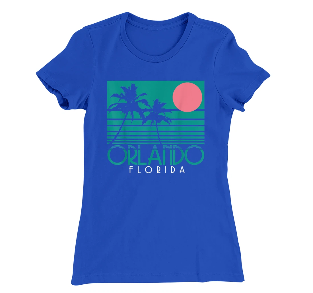 Orlando Florida FL Palm Trees Surf Vintage Retro T-Shirt, Kid T-Shirt and Women T-Shirt