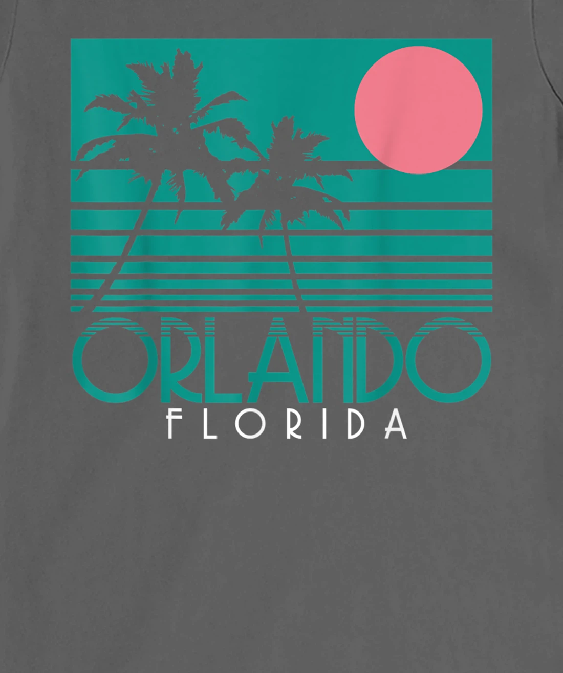 Orlando Florida FL Palm Trees Surf Vintage Retro T-Shirt, Kid T-Shirt and Women T-Shirt