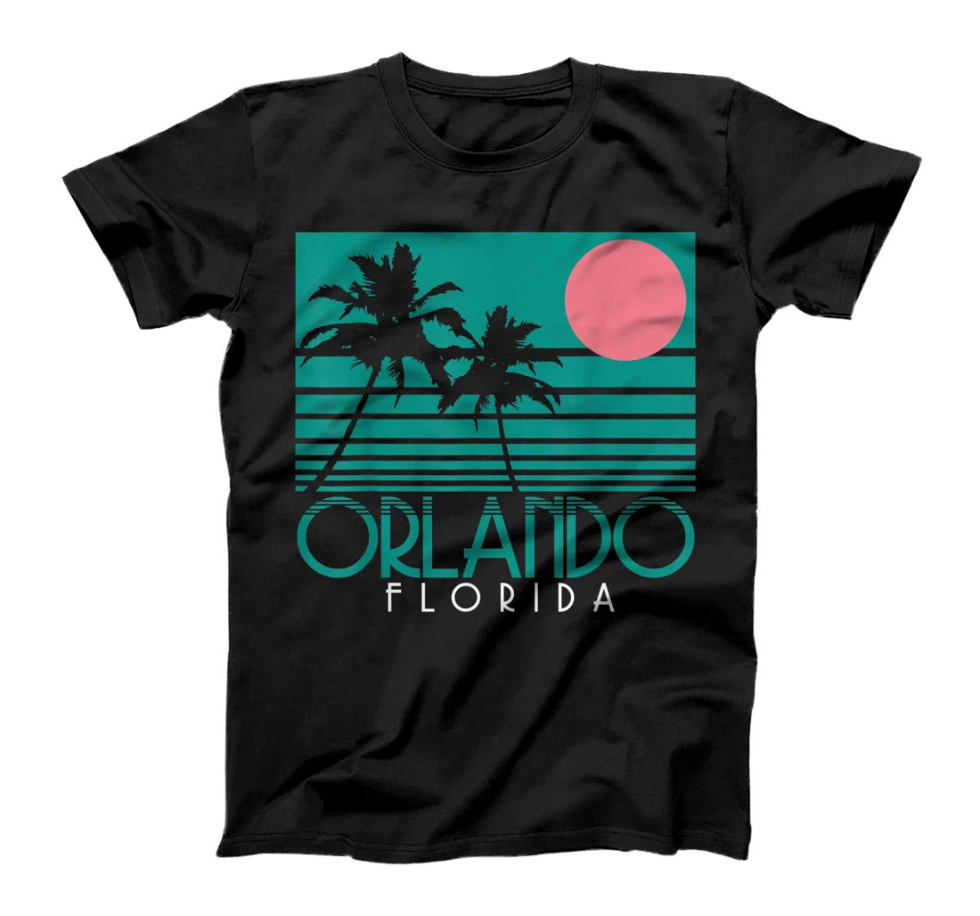 Orlando Florida FL Palm Trees Surf Vintage Retro T-Shirt, Kid T-Shirt and Women T-Shirt
