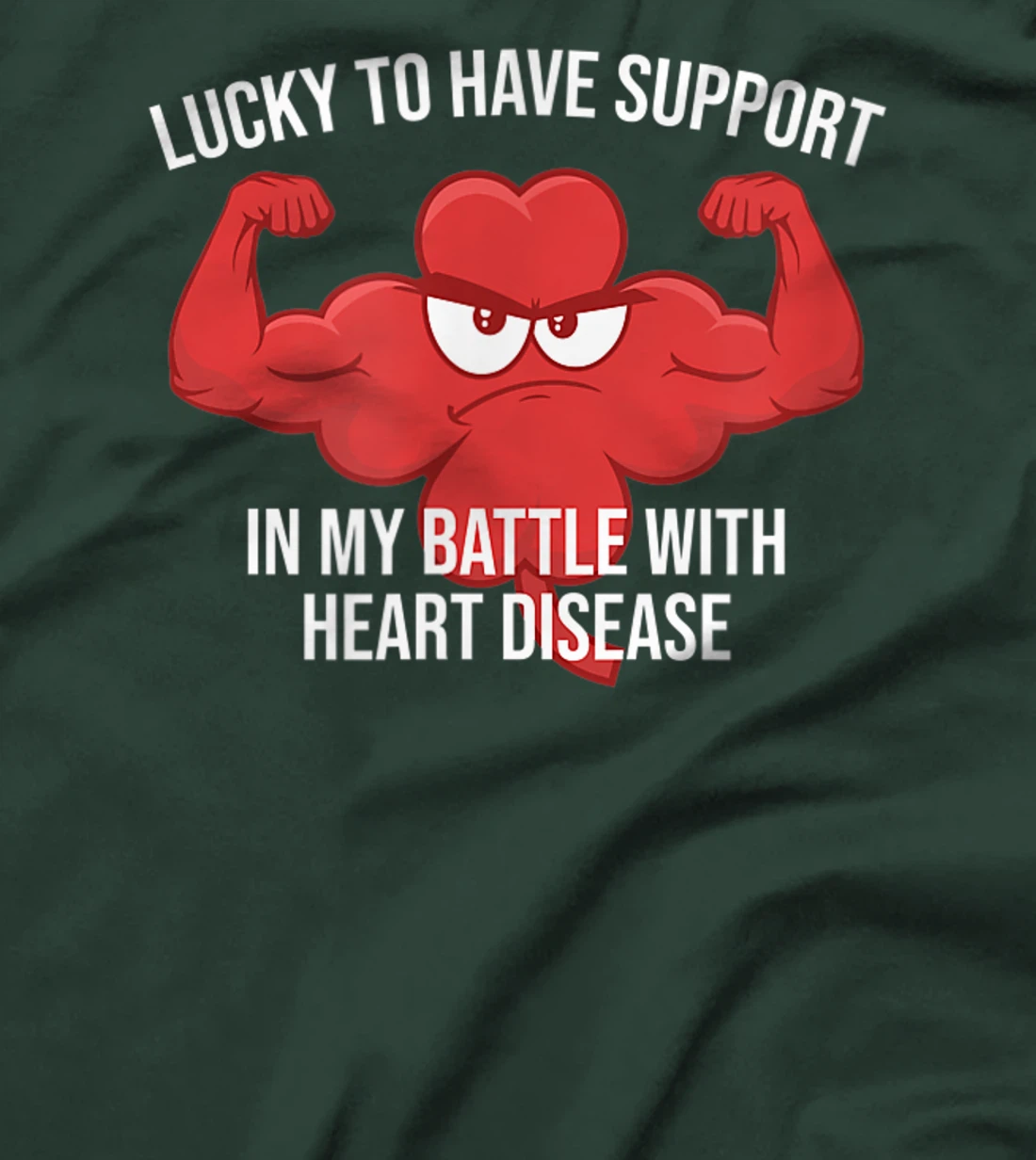 St Patricks Day Four Leaf Clover Red Heart Disease Awareness T-Shirt, Kid T-Shirt and Women T-Shirt