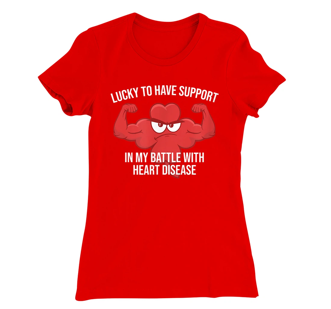 St Patricks Day Four Leaf Clover Red Heart Disease Awareness T-Shirt, Kid T-Shirt and Women T-Shirt