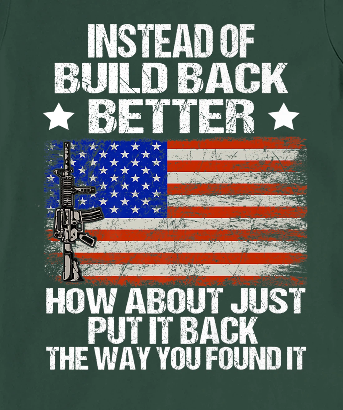 Instead Of Build Back Better How About Just Put It Back T-Shirt, Women T-Shirt