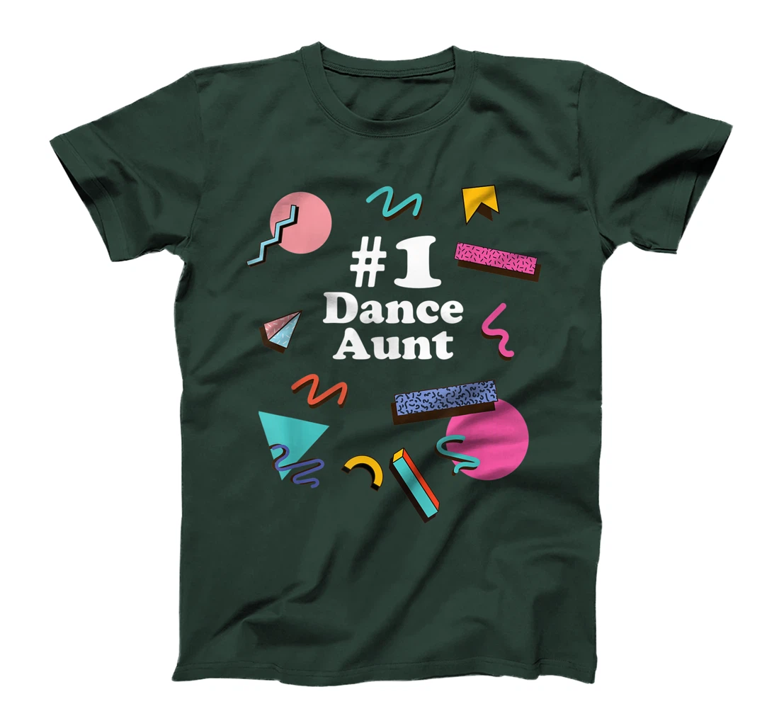 Dance Aunt, Cute Retro 80s 1980s Style T-Shirt, Women T-Shirt