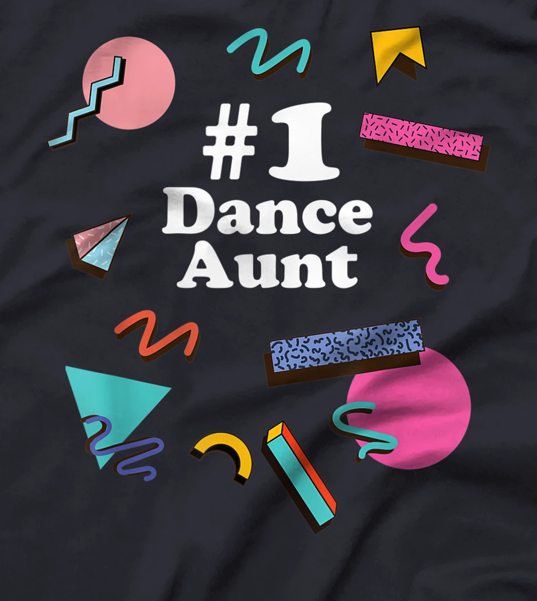 Dance Aunt, Cute Retro 80s 1980s Style T-Shirt, Women T-Shirt