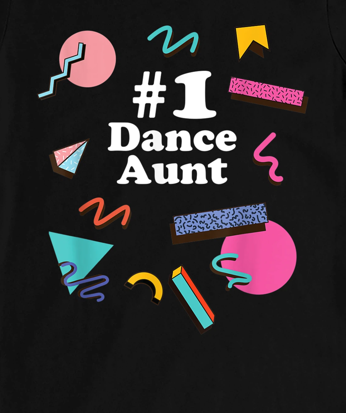 Dance Aunt, Cute Retro 80s 1980s Style T-Shirt, Women T-Shirt