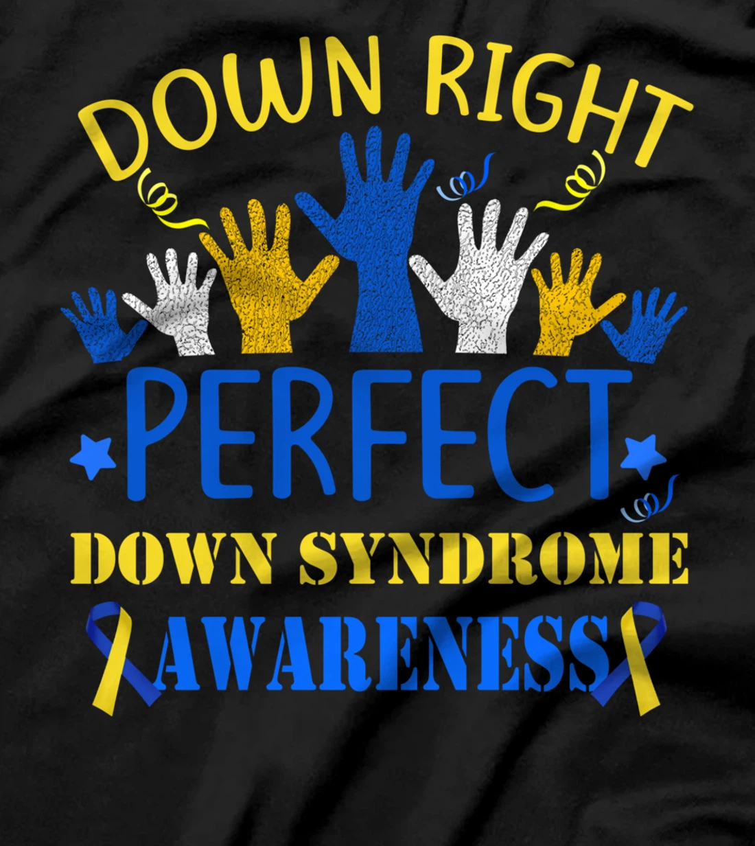 World Down Syndrome Day Awareness Hands T Shirt 21 March T-Shirt