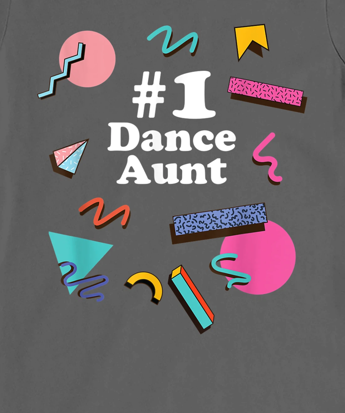 Dance Aunt, Cute Retro 80s 1980s Style T-Shirt, Women T-Shirt