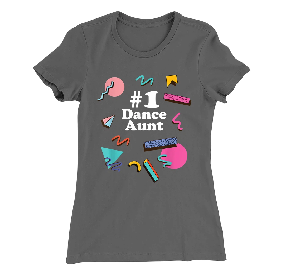 Dance Aunt, Cute Retro 80s 1980s Style T-Shirt, Women T-Shirt