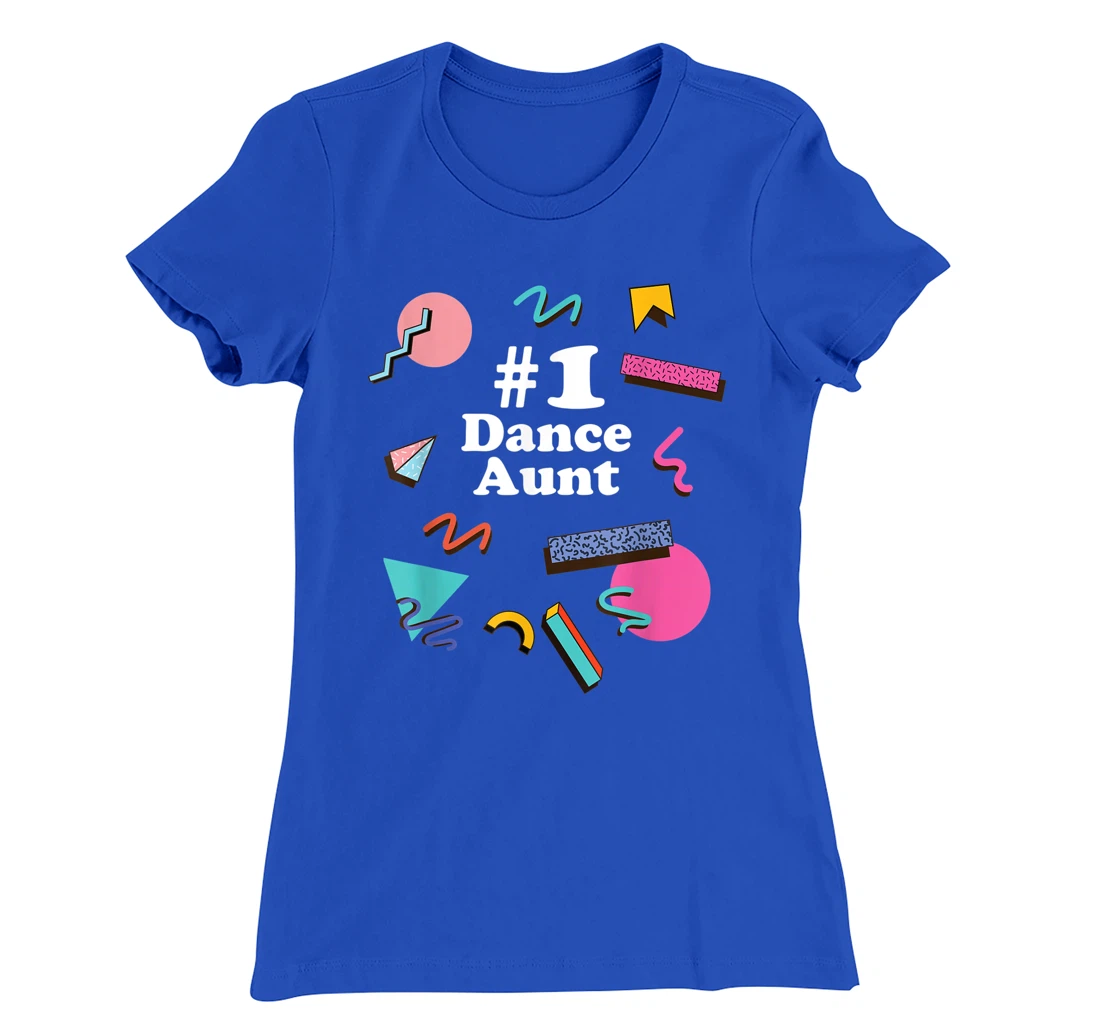 Dance Aunt, Cute Retro 80s 1980s Style T-Shirt, Women T-Shirt