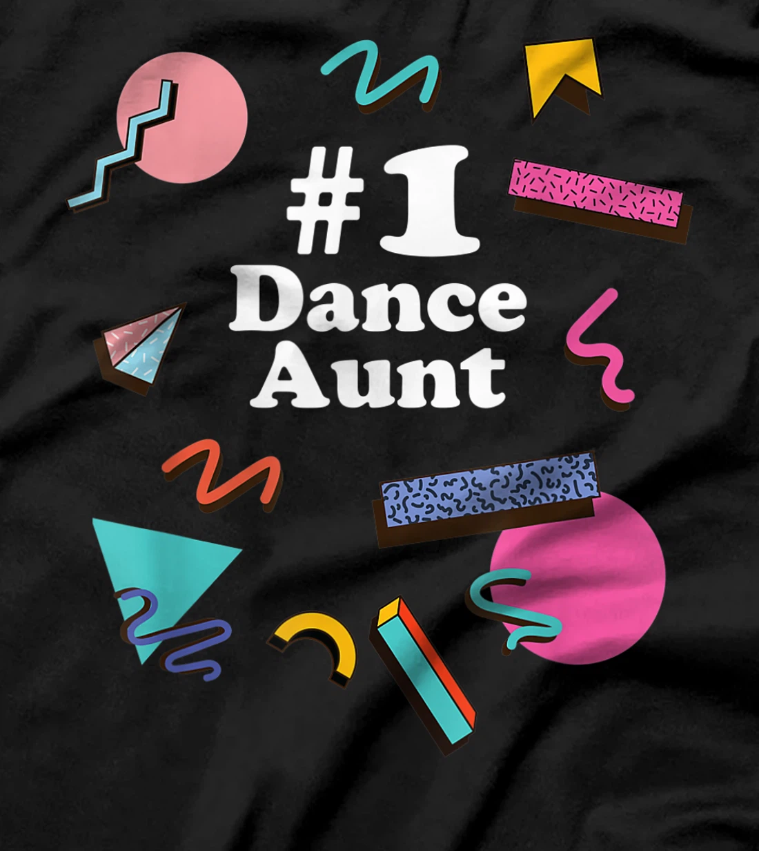 Dance Aunt, Cute Retro 80s 1980s Style T-Shirt, Women T-Shirt