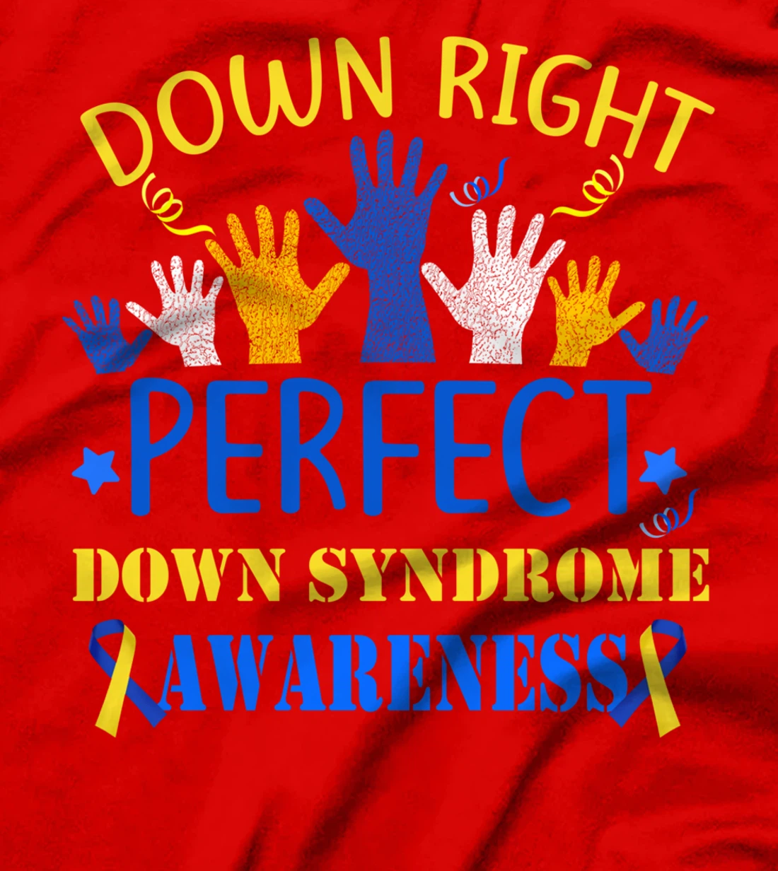 World Down Syndrome Day Awareness Hands T Shirt 21 March T-Shirt