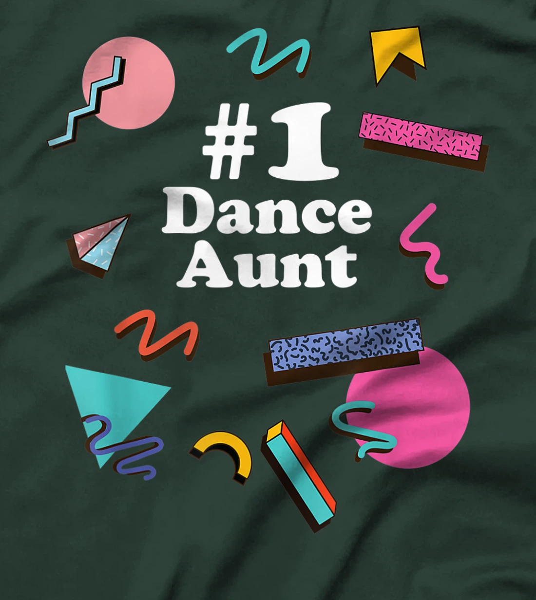Dance Aunt, Cute Retro 80s 1980s Style T-Shirt, Women T-Shirt