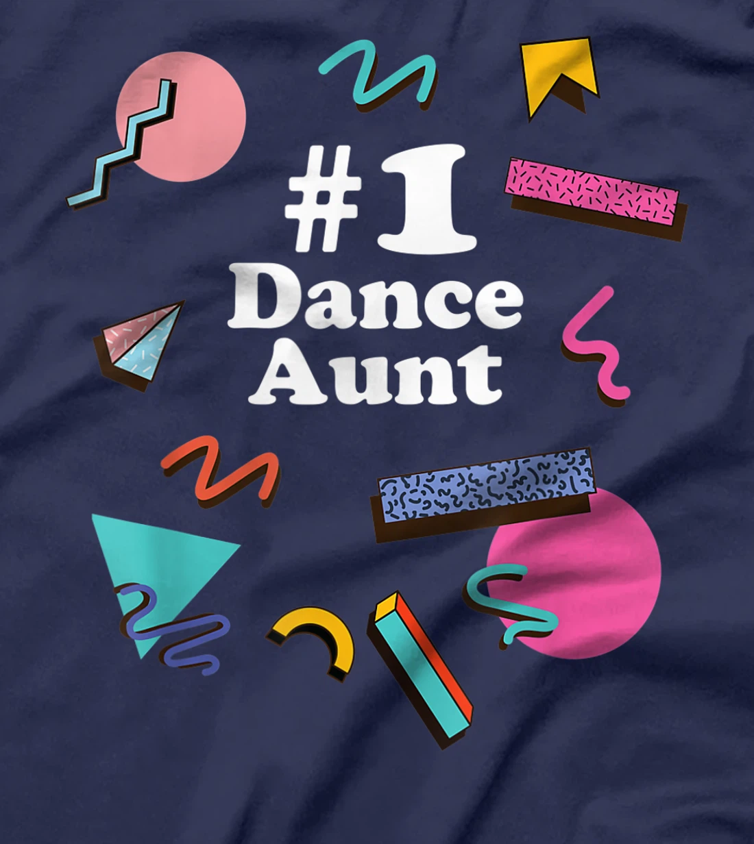 Dance Aunt, Cute Retro 80s 1980s Style T-Shirt, Women T-Shirt