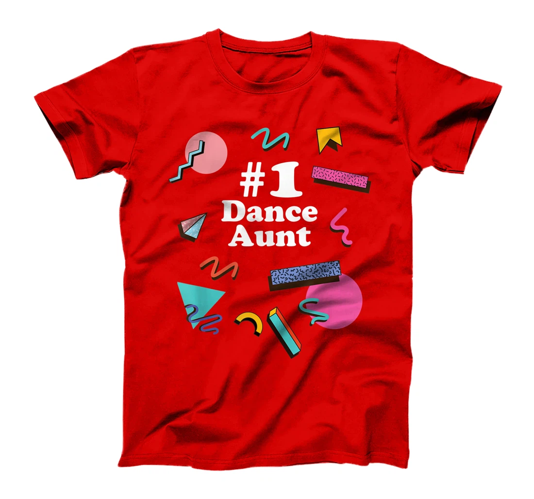 Dance Aunt, Cute Retro 80s 1980s Style T-Shirt, Women T-Shirt