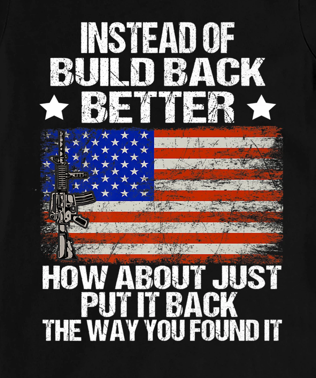Instead Of Build Back Better How About Just Put It Back T-Shirt, Women T-Shirt
