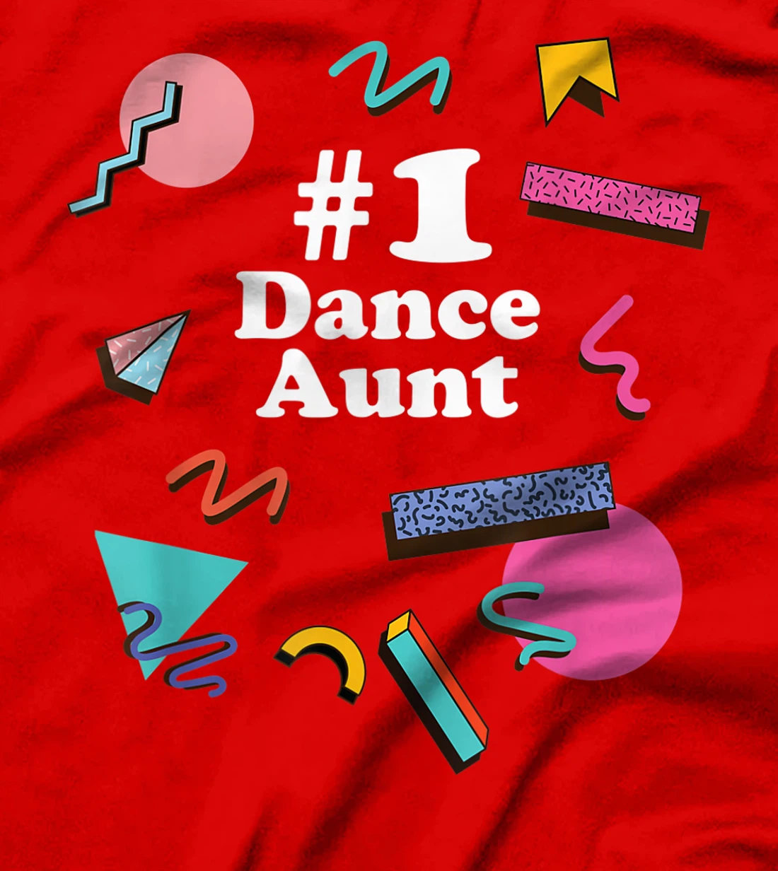 Dance Aunt, Cute Retro 80s 1980s Style T-Shirt, Women T-Shirt