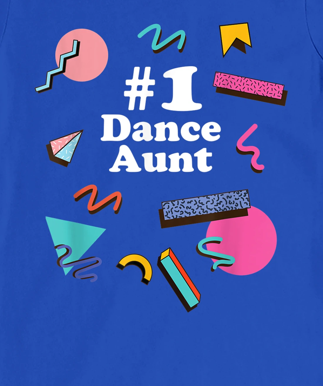 Dance Aunt, Cute Retro 80s 1980s Style T-Shirt, Women T-Shirt