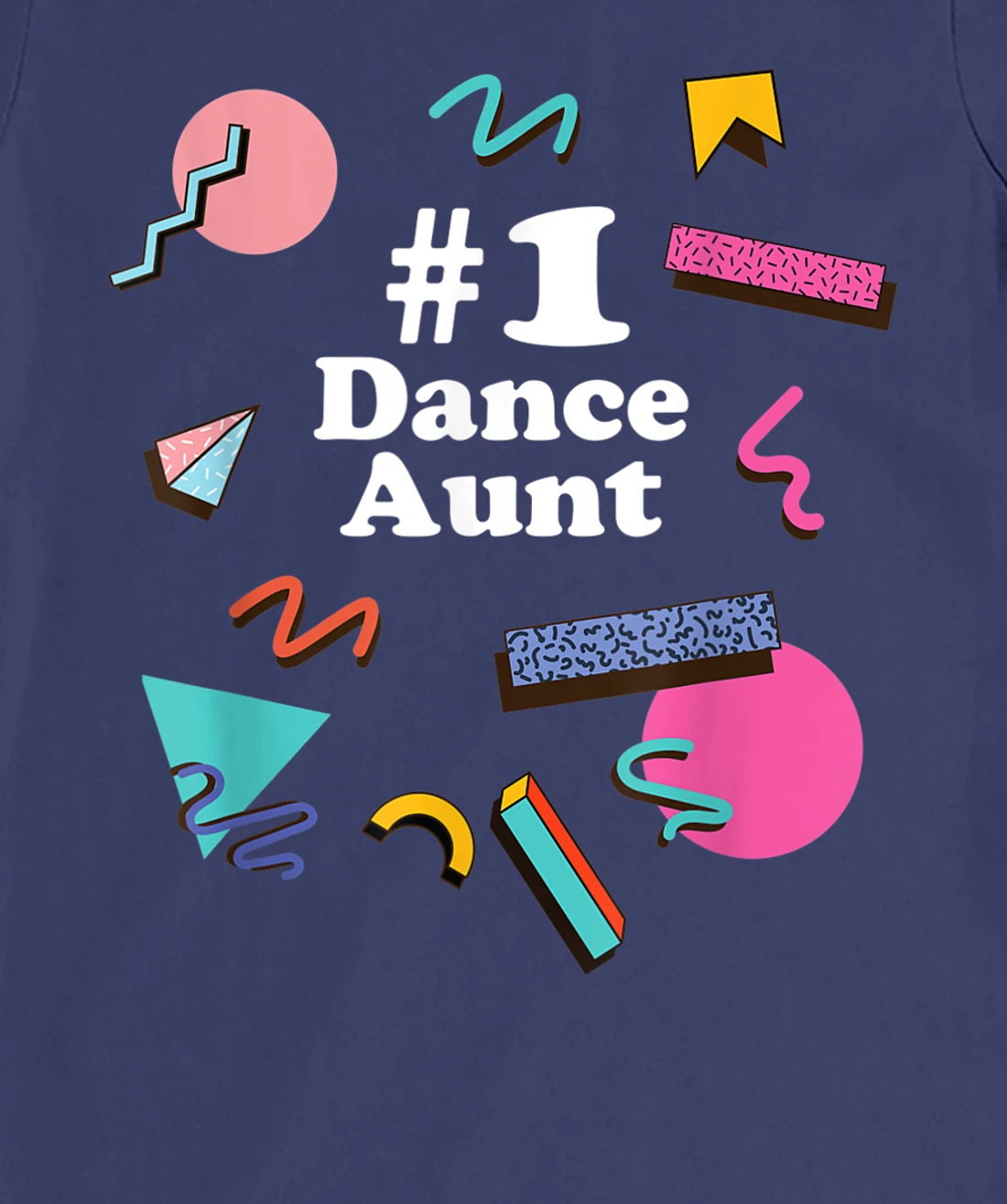 Dance Aunt, Cute Retro 80s 1980s Style T-Shirt, Women T-Shirt