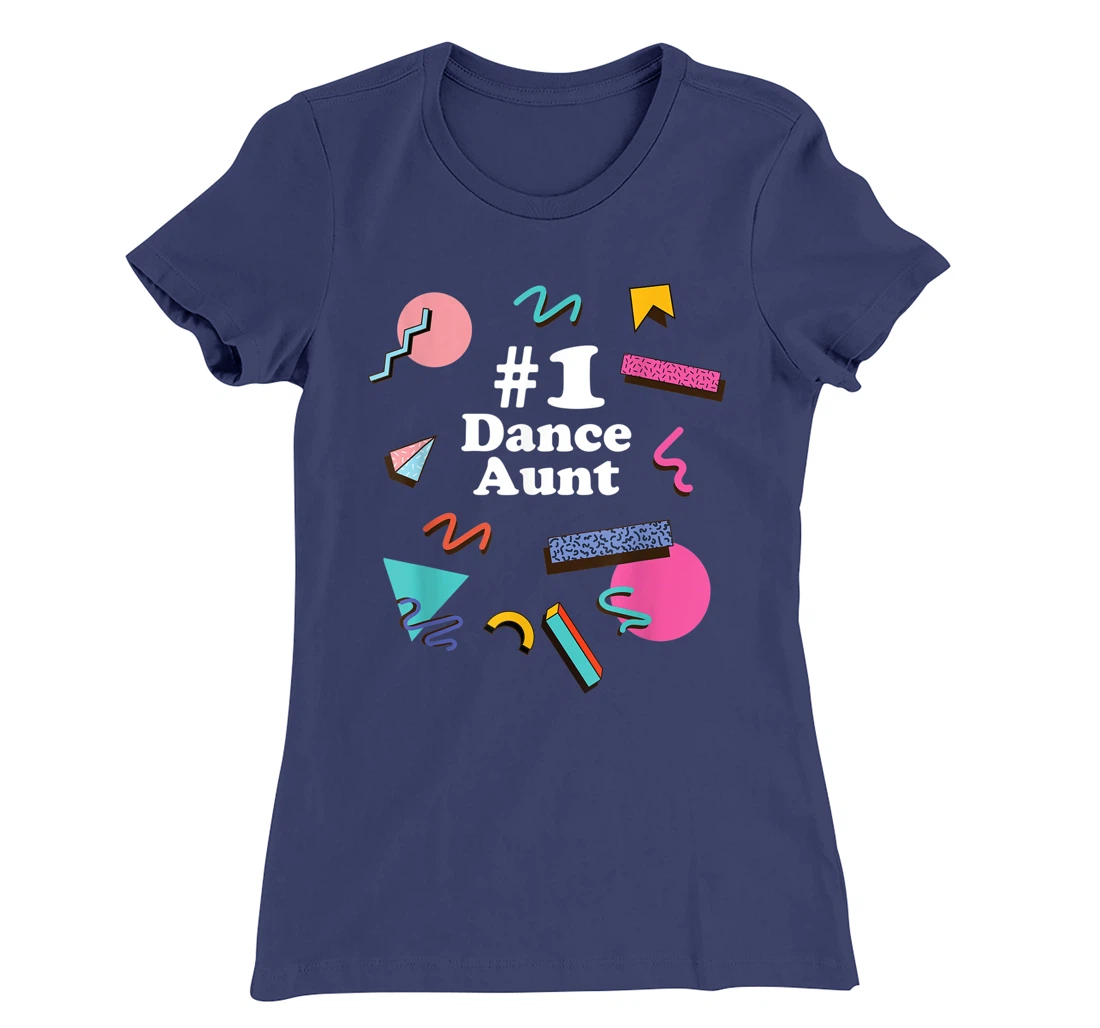 Dance Aunt, Cute Retro 80s 1980s Style T-Shirt, Women T-Shirt