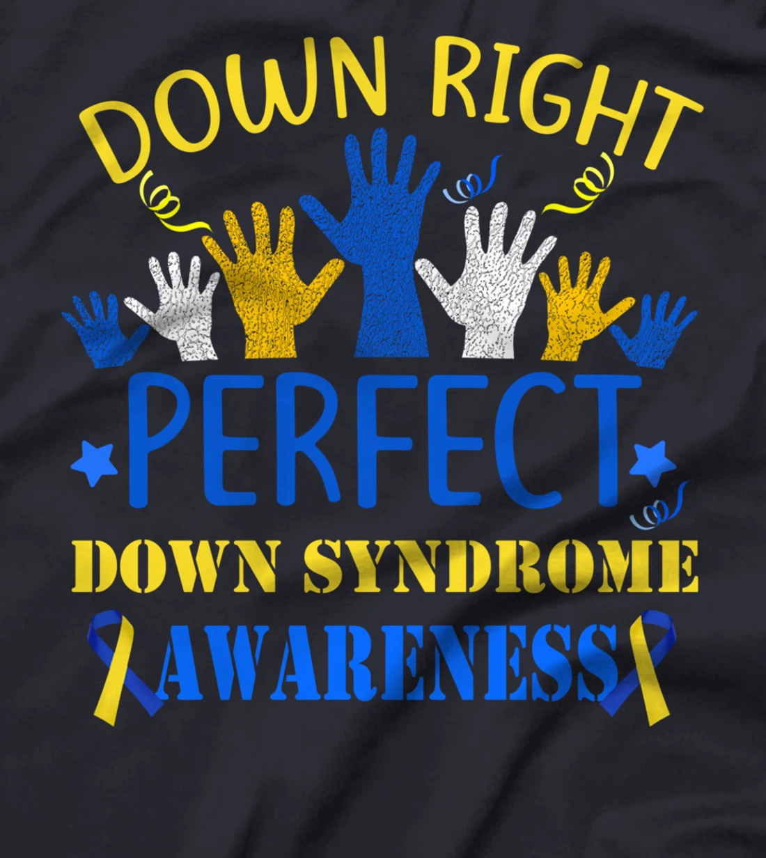 World Down Syndrome Day Awareness Hands T Shirt 21 March T-Shirt