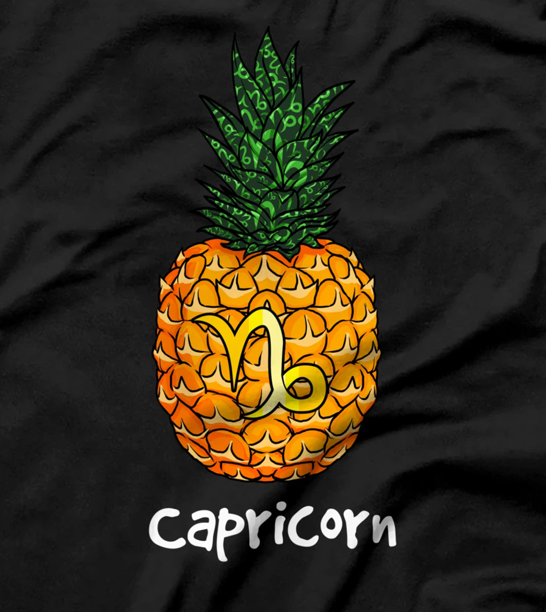 Capricorn Pineapple Zodiac Sign for Women Men T-Shirt