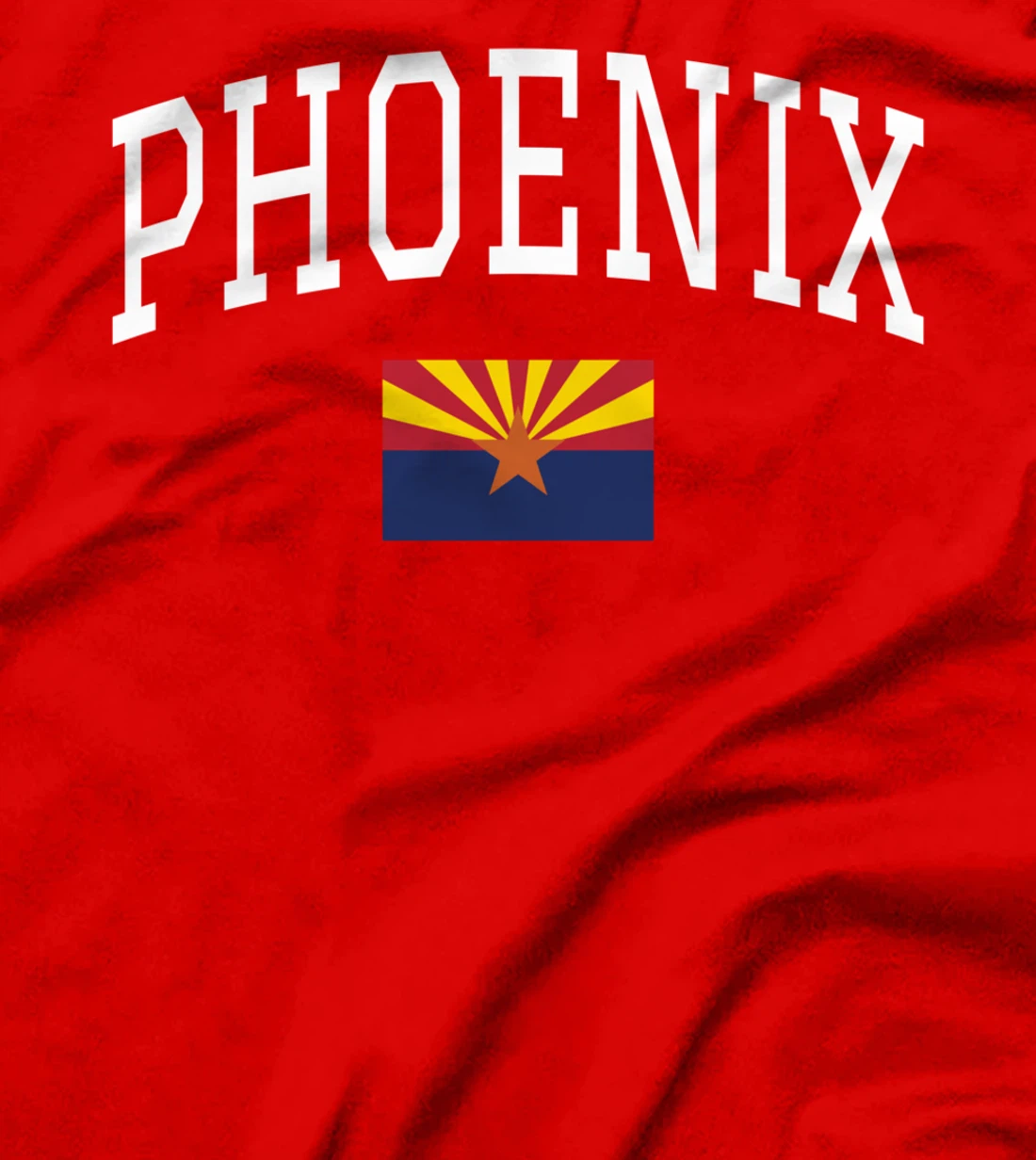 Cool Phoenix Text Arizona State Flag T-Shirt