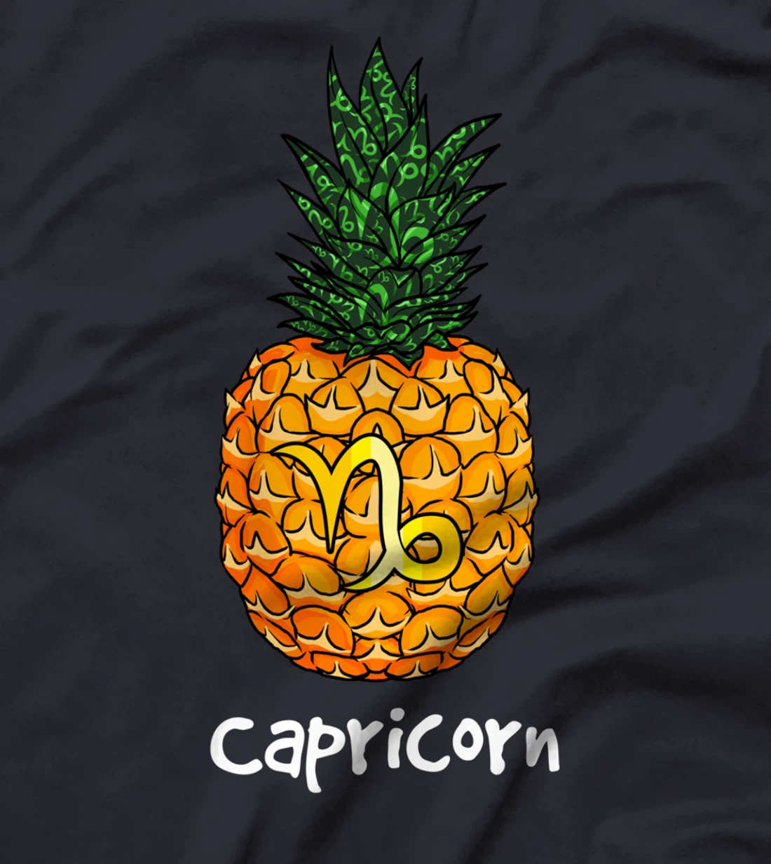 Capricorn Pineapple Zodiac Sign for Women Men T-Shirt