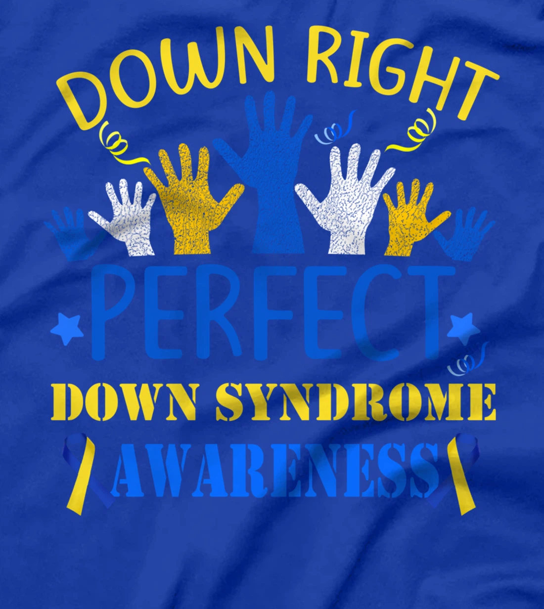 World Down Syndrome Day Awareness Hands T Shirt 21 March T-Shirt