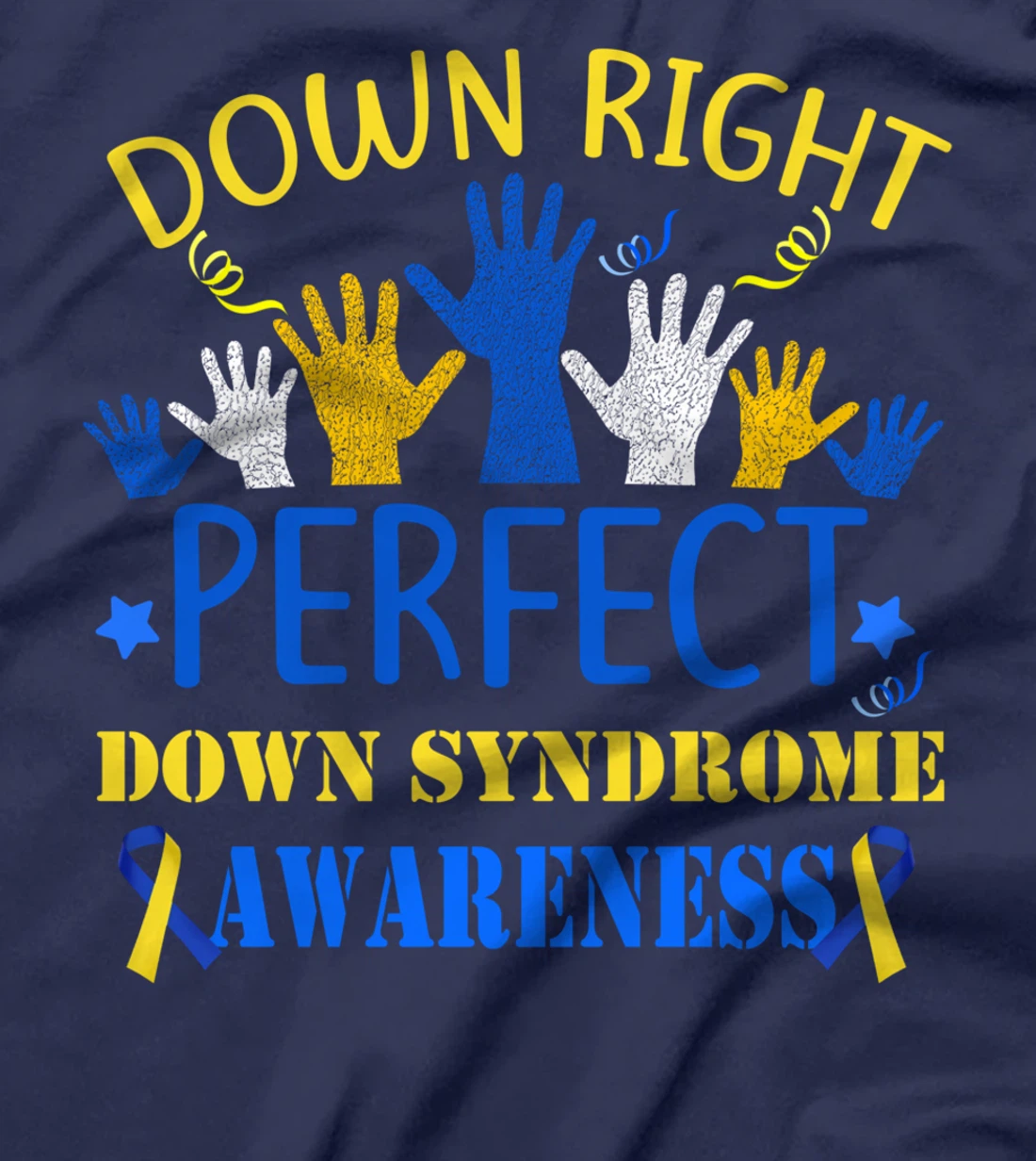 World Down Syndrome Day Awareness Hands T Shirt 21 March T-Shirt